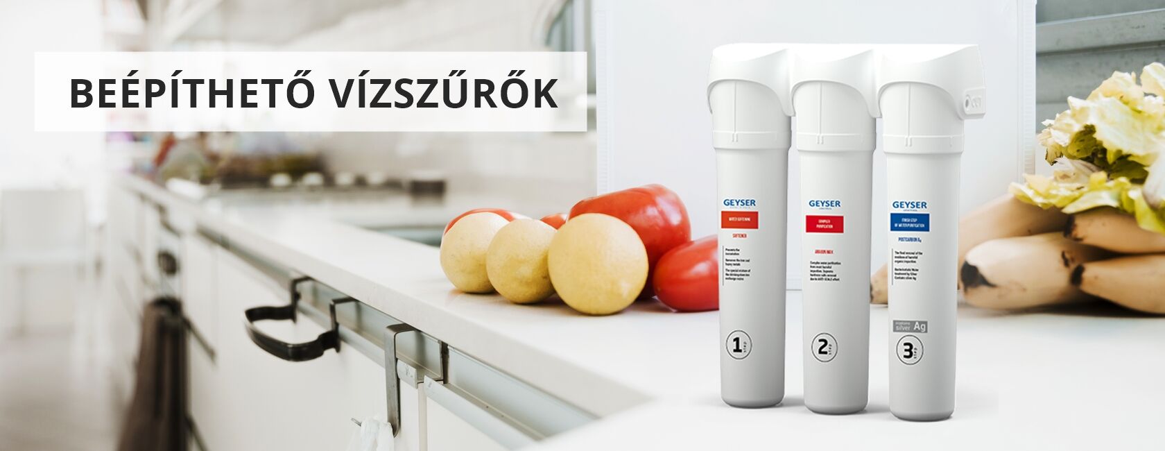 Beépíthető víztisztítók